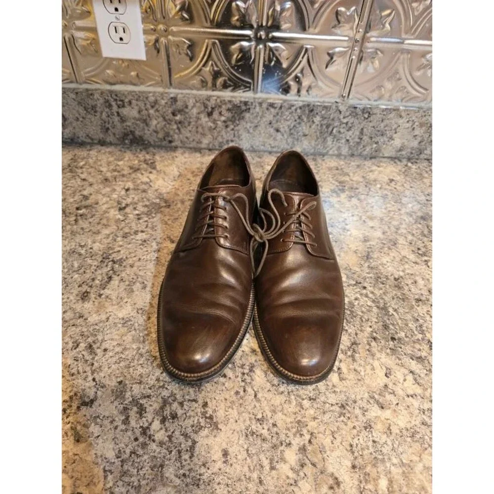 Cole Haan Men's Dark Brown Lace-up Oxford Dress Shoes C11433 Sz 10